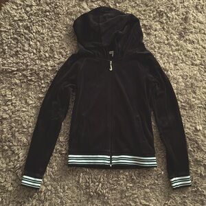 Juicy Couture Black Belour Hoodie size small